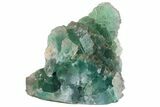 Fluorescent, Green Fluorite Crystal Cluster - China #163230-1